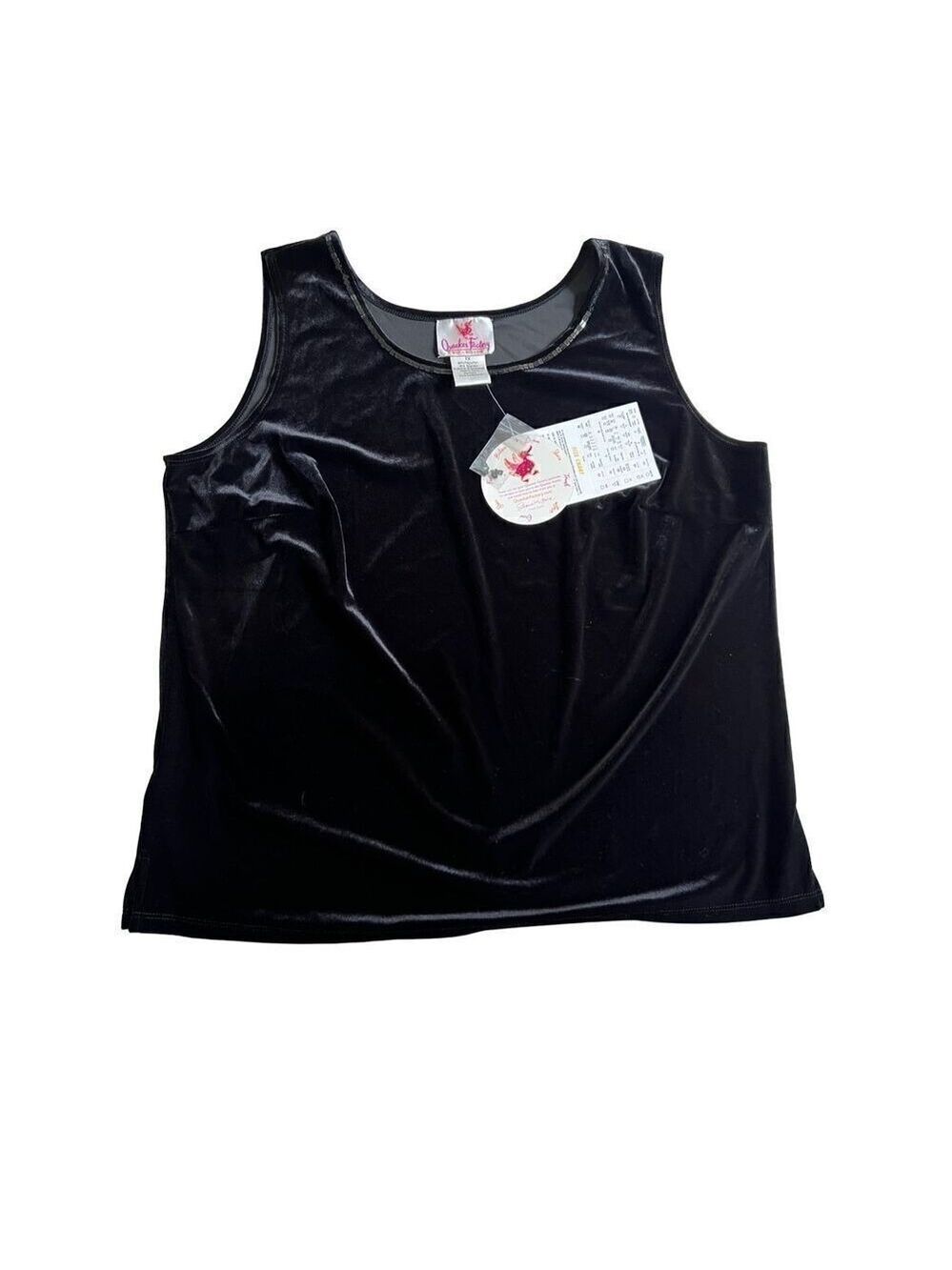 Quacker Factory Sequins  Velour top Size 1X
